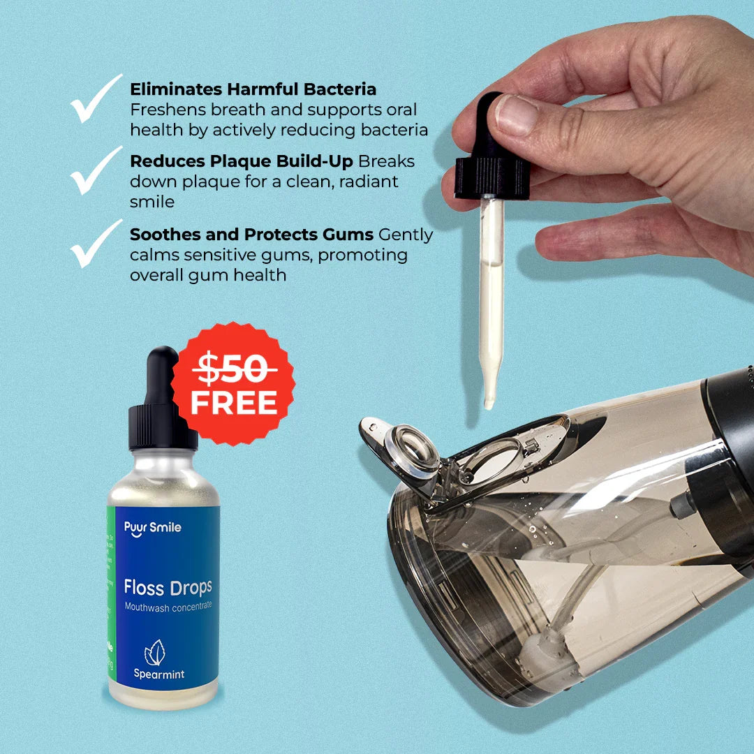 PUURSMILE WATER FLOSSER - 50% OFF EASTER SALE + 3 FREE GIFTS (WORTH $120)