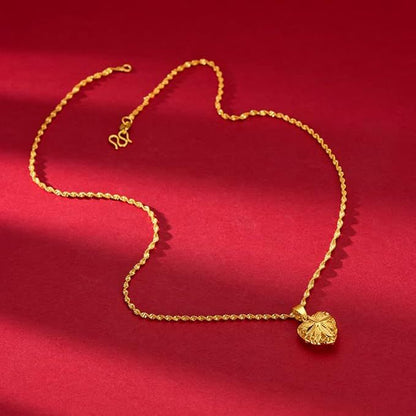 Elegant Gold Heart Necklace for Women