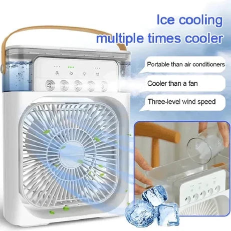 3 In 1 Mini USB Fan With Mist Water Spray